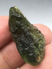 METEORITE MOLDAVITE GREEN IMPACT TEKTITE CZECH METEOR SPACE GLASS ASTEROID 19CT