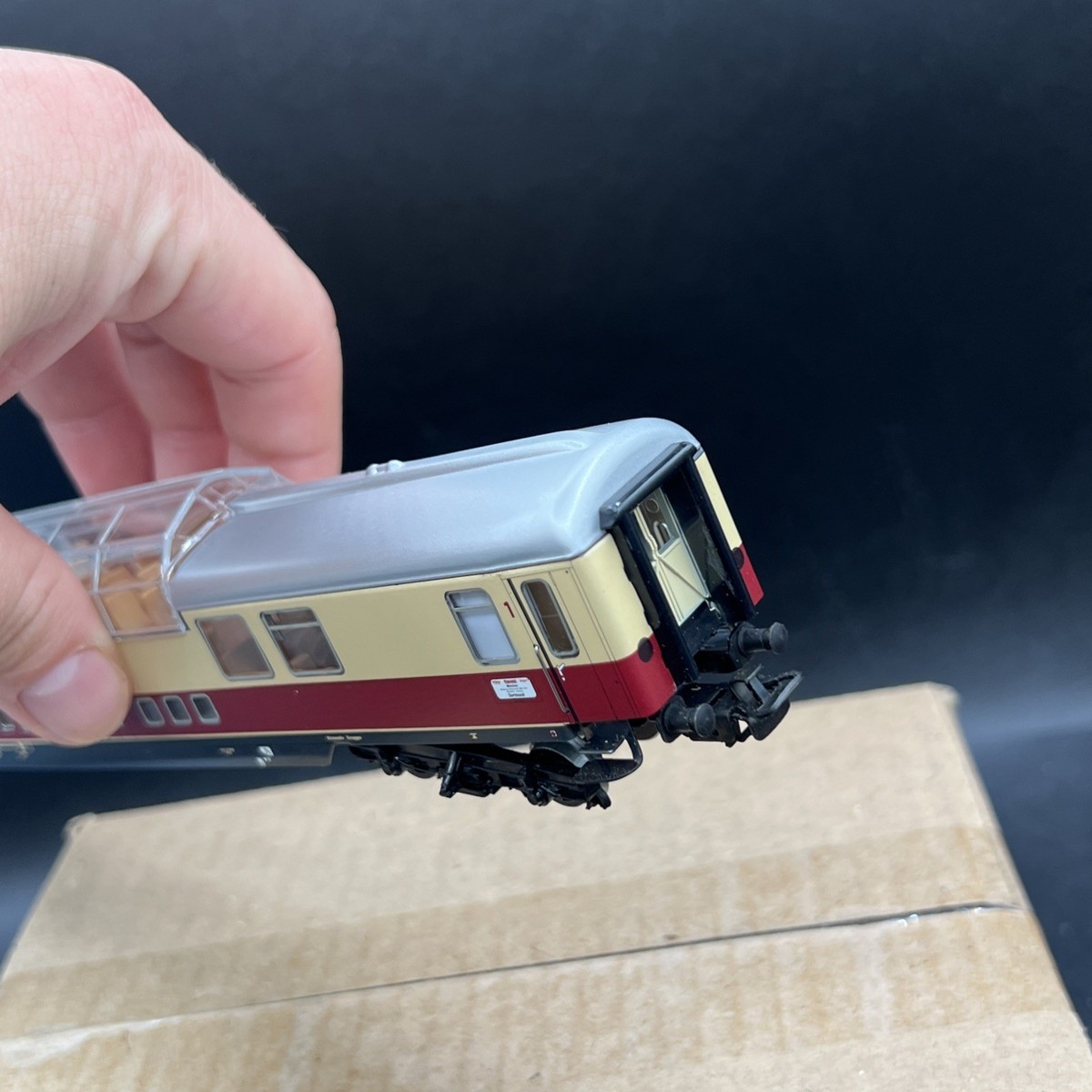 Vintage Marklin 4090 Tee Observation Coach In Original Box HO 3