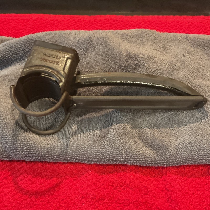 Mouli Manual Grater Metal Gray w/ Handle U.S. Patent 2,271,175 made in France