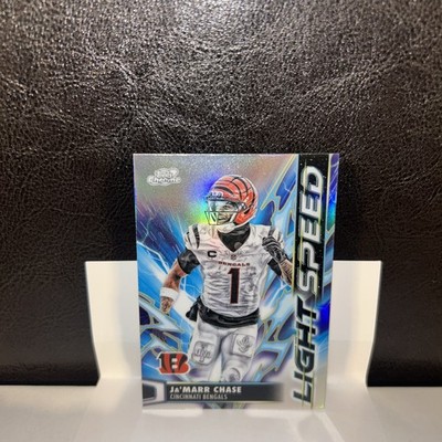 Ja'Marr Chase 2025 Topps Cosmic Chrome NFL Light Speed Refractor #LS-23 Bengals