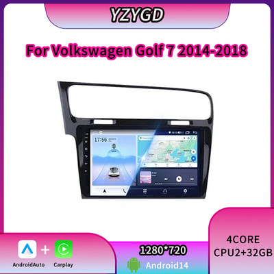 Für Volkswagen Golf 7 2014-2018 Radio Car Multimedia GPS Carplay Stereo Navi BT