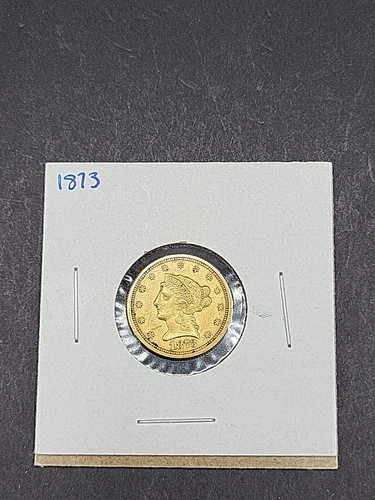 1873-S LIBERTY HEAD QUARTER EAGLE $2.50 DOLLAR GOLD COIN