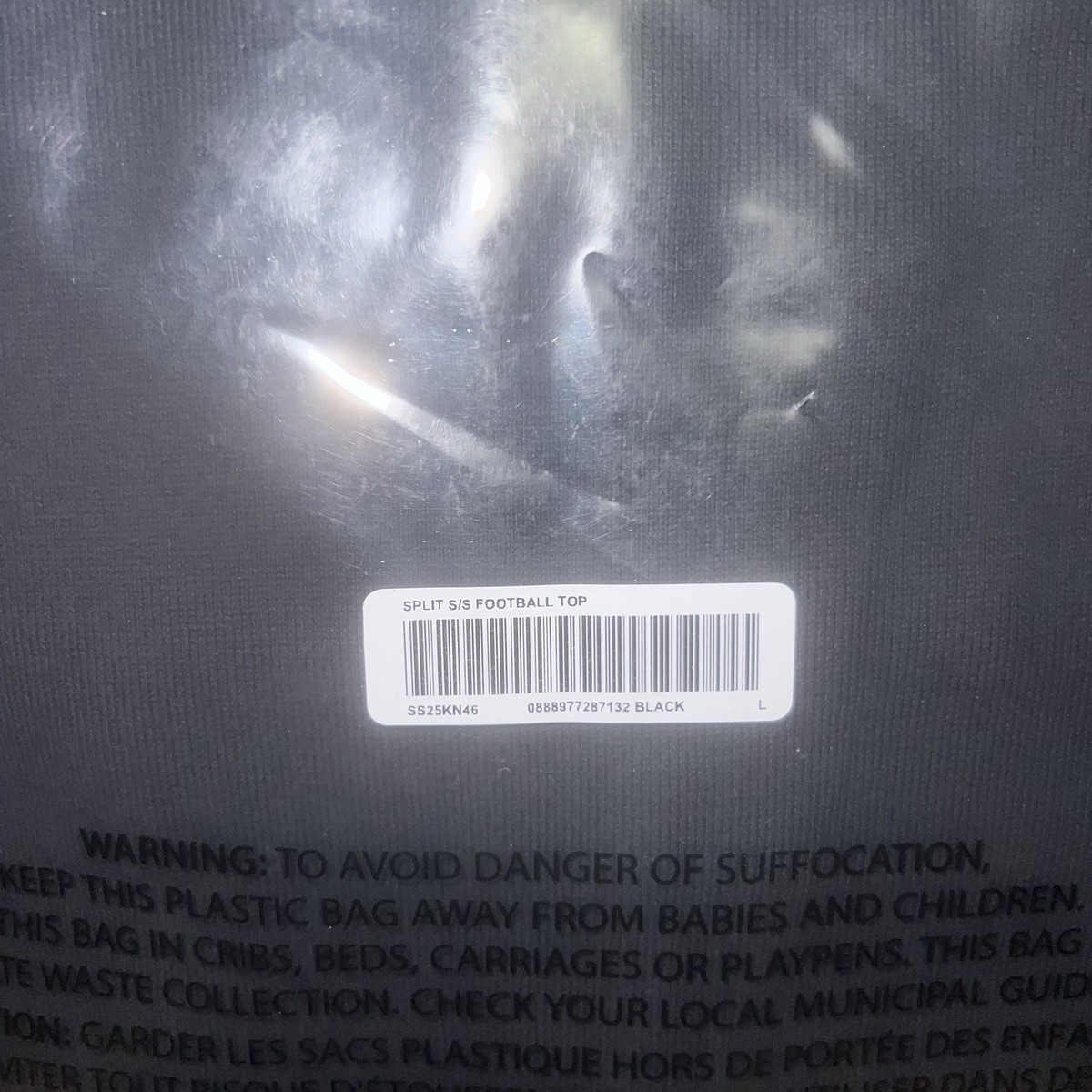 Supreme Split S/S Football Top Black Size: Large | eBay