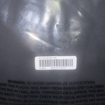 Supreme Split S/S Football Top Black Size: Large | eBay