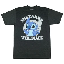 Lilo and Stitch T-Shirt Men's Mistakes Were Made Big and Tall Tee