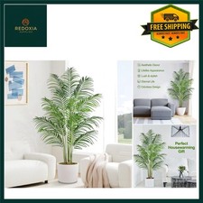 Lifelike Artificial Palm Tree Indoor Outdoor Decor 180cm Tall Tropical Faux P...