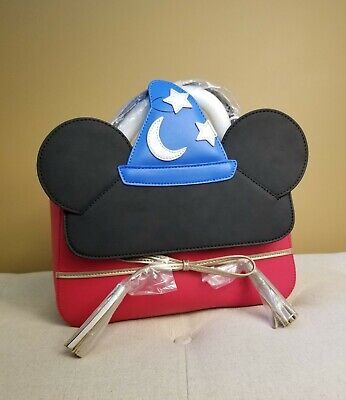 Loungefly Disney Fantasia Sorcerer Mickey Mouse Cosplay Crossbody 