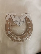 Just Married Pferdeschuhdekoration