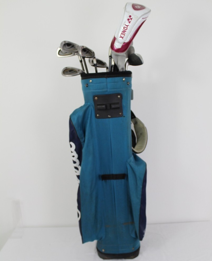 yonex golf club set sand, pitch, irons 3,4,5,6,7,8,9. 5 driver and bag
