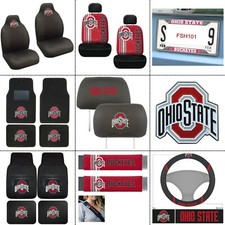 New Ncaa Ohio State Buckeyes Car Truck Floor Mats Seat Covers Emblem