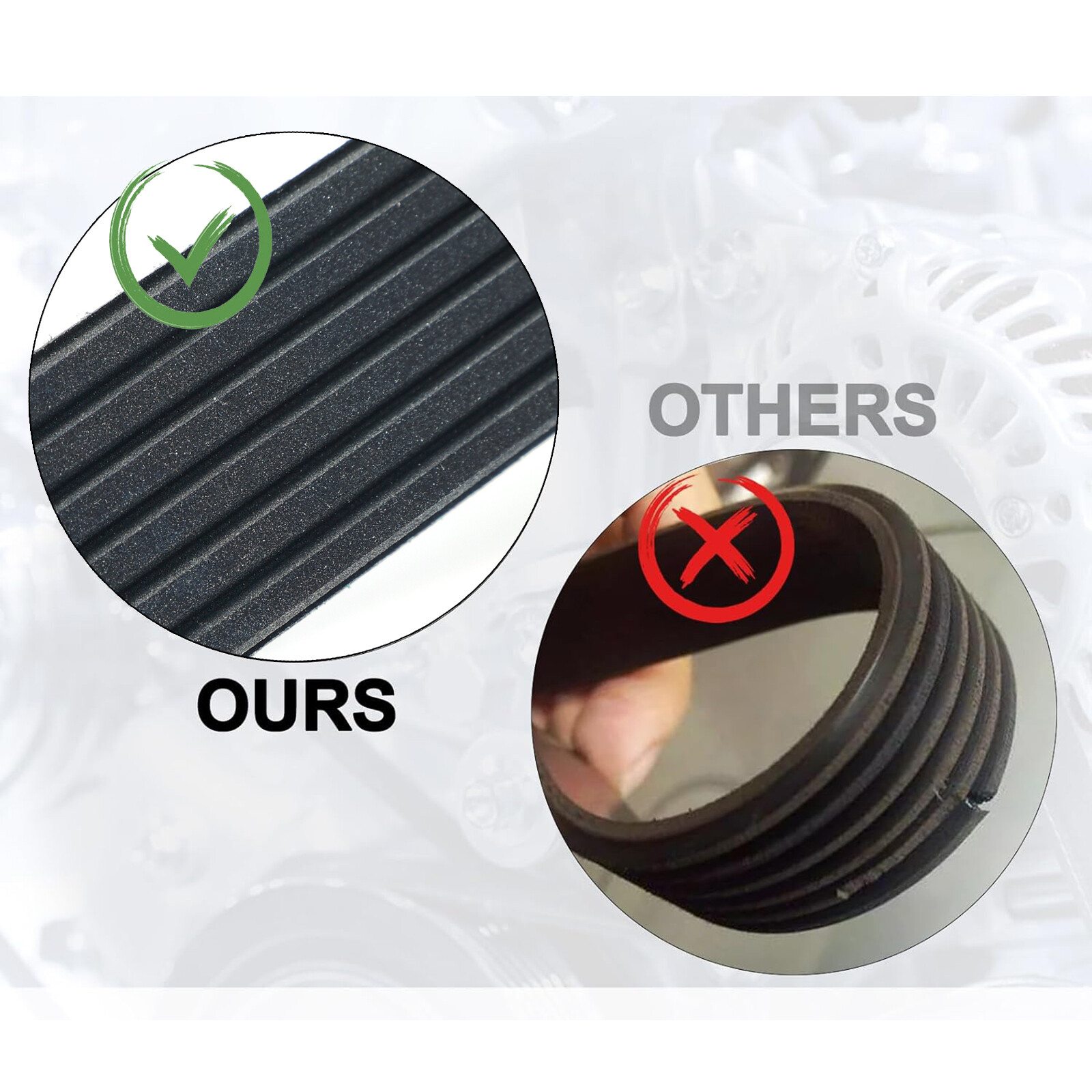 5PK1300 Car Ribbed V Belt Air For AUDI A4 A6 B5 C5 Conditioner