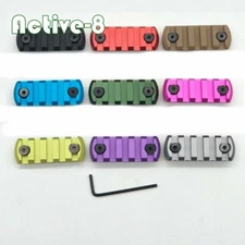 Aluminum 5 Slot Key mod Rail Section Picatinny Mount Adapter Rail Segment 9Color