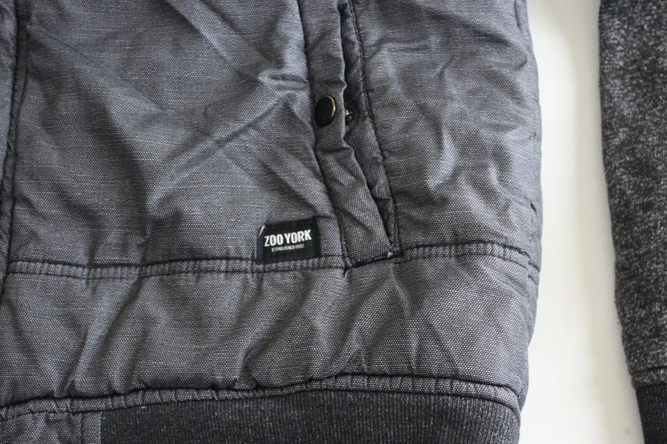 Zoo York Thick Puffy Zippered Hooded SWEATER Jacket Medium M - Image 3 of 4