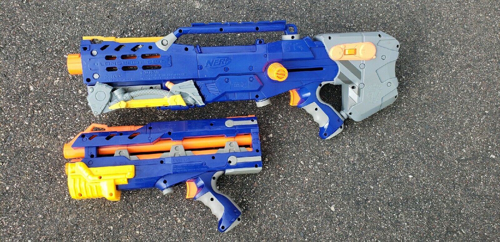  Nerf Longshot CS-6 Blue - Rare Discontinued Model : Toys & Games