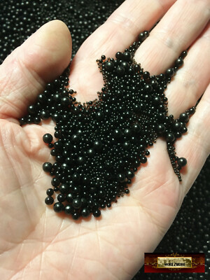 M00324 MOREZMORE Microbeads GLASS BLACK MIXED 1mm 2mm 3mm 4mm 