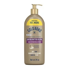 Gold Bond Cocoa Butter Glow Daily Hydrating Lotion with Shea Butter, Cocoa Butte