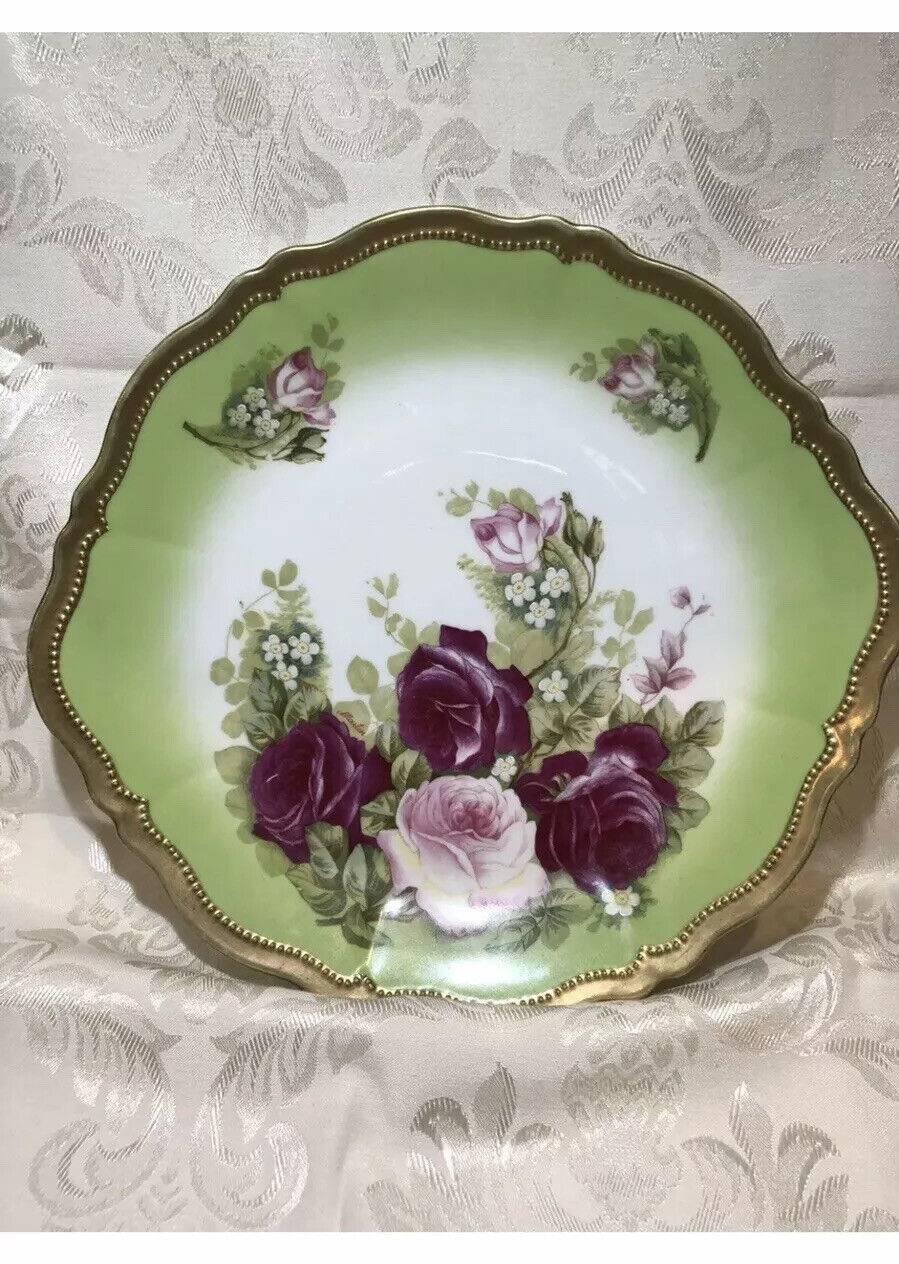 Royal Austria  O.& E.G  Floral Serving Plate (12 1/2
