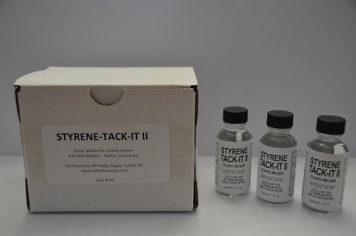 Tenax 7R Plastic Welder-JM Hobby Supply-Styrene Tack It II-12 Bottle Case