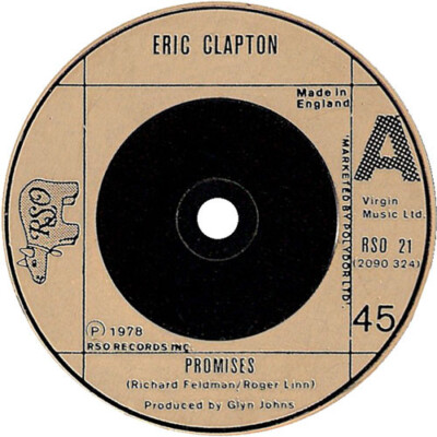 Eric Clapton - Promises 7'', Single Very Good (VG)