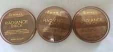 ONE (1) RIMMEL Radiance Brick Shimmer BRONZING POWDER - Choose Your Shade - NEW 