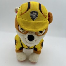 Paw Patrol Rubble Plush Stuffed Animal Toy Rescue Pup 2018 Spin Master 7  