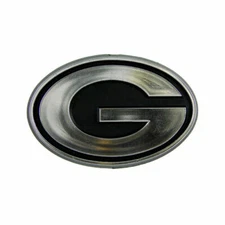GREEN BAY PACKERS PREMIUM CHROME COLORED 3-D AUTO EMBLEM NFL LICENSED 2"X3.5"