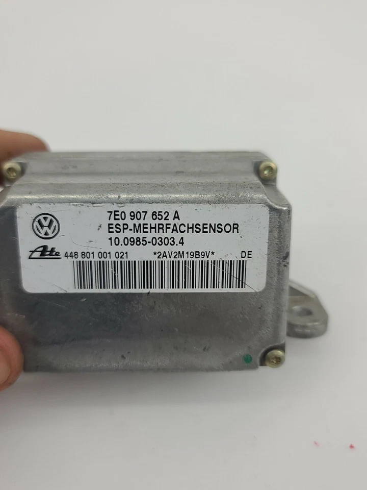 Control de sensor de velocidad de guiñada para Volkswagen Touareg Porsche Cayenne 2004 7E0907652A Foto 3 de 4