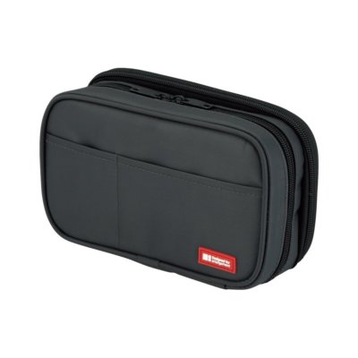 LIHIT LAB Japan Federmäppchen 200 mm A7555-24 Doppelgröße Schwarz