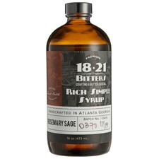 18.21 Bitters 16 oz Concentrated Syrup Bar Cocktail Drinks (choose flavor below)