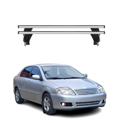 Fits 2003-2013 Toyota Corolla Sedan Top Roof Racks Cross Bars Gray Aluminium