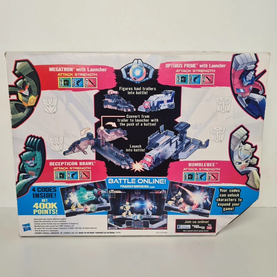 Transformers Bot Shots Dragon Track Battle Game Optimus Prime Megatron Sealed - Image 2 of 4