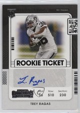 2021 Panini Contenders Rookie Ticket Variation Trey Ragas #286 Auto 1bj7