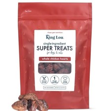 Pets Freeze Dried Chicken Hearts for Dogs  Cats   Single Ingredient Whole Ch...