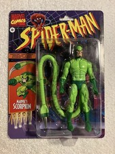 Hasbro Marvel Legends Series Retro Collection Spider-Man Scorpion Damage Package
