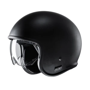 HJC V30 Open Face Motorcycle Helmet Matt Black