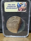 2013 Silver Eagle 1 oz .999 Fine Silver Rainbow Toning One Dollar ASE