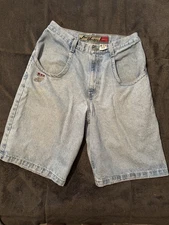 Vtg 90s JNCO RN#93604 Jean Shorts Baggy Fit Size 34