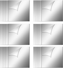 25 Pieces 2" Mini Mirror Acrylic Adhesive Square Mirror for Crafts Home Decorati
