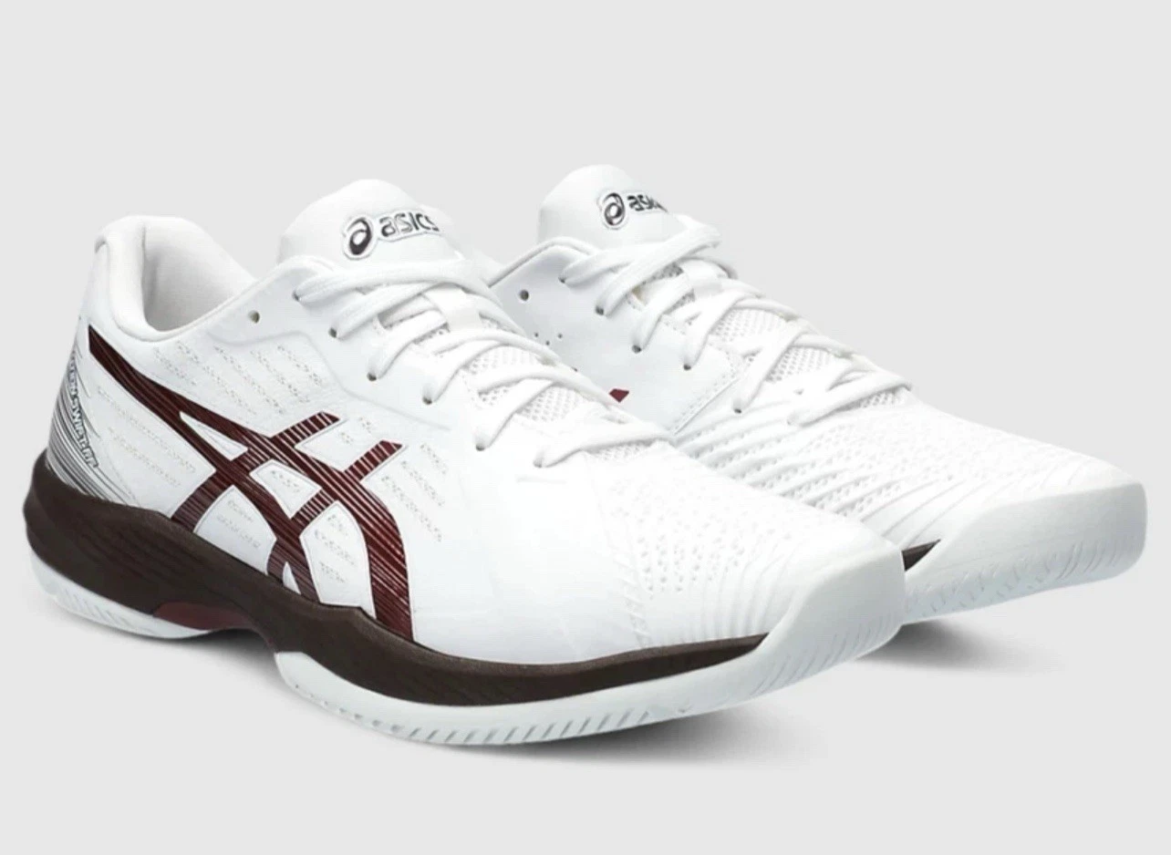 Sneakers da corsa Asics uomo Solution Swift FF bianco marrone antico taglia 15 NUOVE