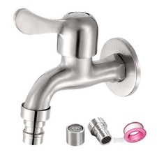 Outdoor Garden Spigot Faucet, 1/2" Male Inlet, Easy Install Utility Sink Tap