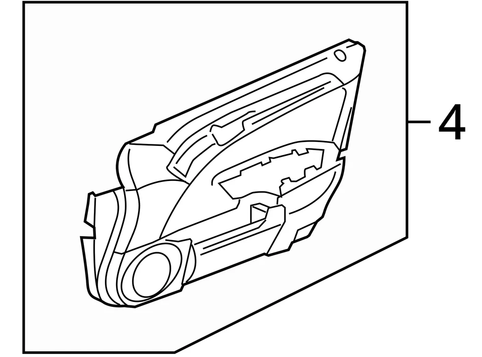 Panel de puerta NOS 12-14 Acura TL OEM 83551-TK4-A15ZE NUEVO OEM Foto 4 de 4