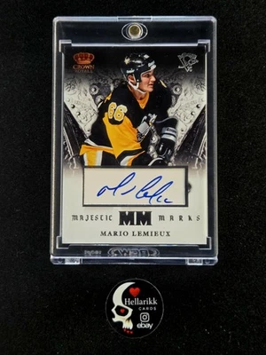 2013-14 Mario Lemieux Crown Royale Majestic Marks Auto #MJ-ML Pittsburgh Panini - Image 1 of 2