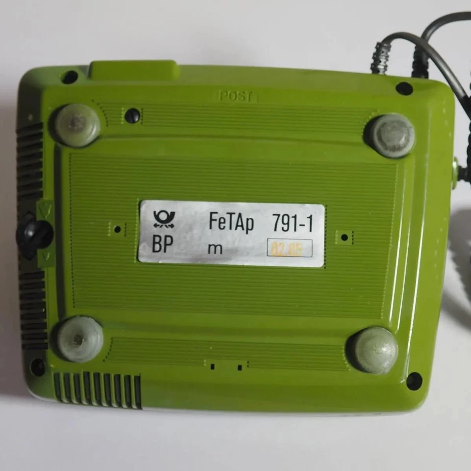 Vintage Wählscheibentelefon FeTAp 791-1 Grün 80er Jahre Retro Bundespost Design - Bild 4 von 4