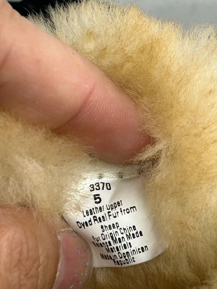 Zapatilla de piel de oveja Minnetonka Alpine negra, para mujer talla 5 nueva en caja Foto 3 de 4