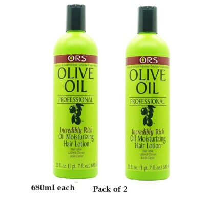 2 x ORS Olivenöl feuchtigkeitsspendende Haarlotion je 680 ml
