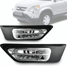 For 2002-2004 Honda CR-V CRV Fog Lights Clear Bumper Driving Lamps+Switch+Bulbs