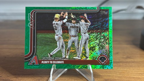 2025 Topps Series 1 Corbin Carroll FLYING HIGH #297 GREEN HOLO Foil #/99