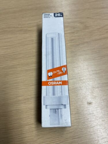 Osram Dulux D 26W/840 G24d-3 2 Pin Lamp Bulb 1800 Lumen Compact Fluorescent - Afbeelding 1 van 8