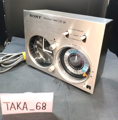 SONY PT24 Program Timer Showa Retro Supports Full 24-Hour Cycle