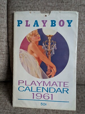 Vintage 1961 PLAYBOY Playmate Calendar All Complete With Outer Cover Ex Con